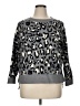 Stella & Dot Animal Print Gray Pullover Sweater Size XL - photo 1