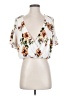 June & Hudson 100% Polyester Ivory Short Sleeve Blouse Size S - photo 1