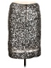 Boston Proper 100% Nylon Metallic Silver Formal Skirt Size 6 - photo 2