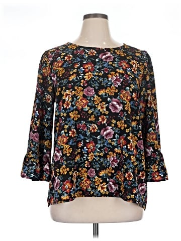 Bobeau 3/4 Sleeve Blouse (view 1)