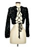 Fab'rik 100% Polyester Black Long Sleeve Top Size M - photo 2