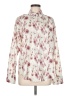 DAZY 100% Polyester Floral Ivory Long Sleeve Blouse Size M - photo 1