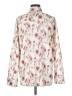 DAZY 100% Polyester Floral Ivory Long Sleeve Blouse Size M - photo 2