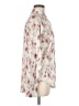 DAZY 100% Polyester Floral Ivory Long Sleeve Blouse Size M - photo 4