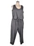 LIVI Solid Gray Jumpsuit Size 18 - photo 1