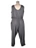 LIVI Solid Gray Jumpsuit Size 18 - photo 2