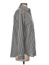 DKNY 100% Polyester Stripes Silver Long Sleeve Blouse Size XS - photo 4