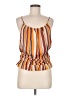 FRAME 100% Silk Orange Sleeveless Silk Top Size M - photo 1