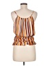FRAME 100% Silk Orange Sleeveless Silk Top Size M - photo 2