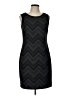 En Focus Studio Chevron-herringbone Black Cocktail Dress Size 12 - photo 1