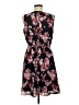 Elle 100% Polyester Floral Black Casual Dress Size M - photo 2
