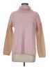 Unbranded Color Block Pink Turtleneck Sweater Size M - photo 1