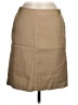 Talbots 100% Cotton Solid Tan Casual Skirt Size 6 (petite) - photo 1