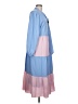 Sail to Sable 100% Polyester Color Block Blue Casual Dress Size L - photo 4