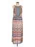 Sangria Print Tan Casual Dress Size M (petite) - photo 1