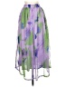 Unbranded 100% Polyester Tropical Purple Casual Skirt Size S - photo 1