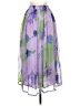 Unbranded 100% Polyester Tropical Purple Casual Skirt Size S - photo 2