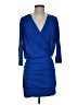 Slate & Willow Solid Blue Cocktail Dress Size S - photo 1