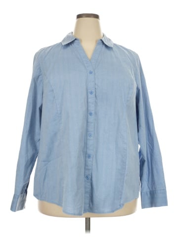 Lane Bryant Long Sleeve Button-Down Shirt (view 1)