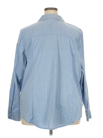 Lane Bryant Long Sleeve Button-Down Shirt (view 2)