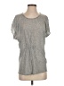Hi-Line 100% Modal Gray Short Sleeve Top Size S - photo 1