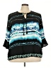 Rafaella 100% Polyester Teal 3/4 Sleeve Blouse Size 3X - photo 1