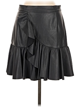 Rebecca Taylor Faux Leather Skirt (view 1)