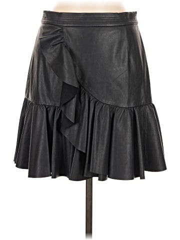 Rebecca Taylor Faux Leather Skirt (view 1)