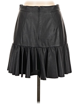Rebecca Taylor Faux Leather Skirt (view 2)