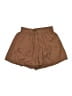 Shein 100% Polyester Solid Brown Shorts Size S - photo 1