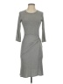 Amadi Solid Gray Casual Dress Size XS - photo 1