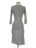 Amadi Solid Gray Casual Dress Size XS - photo 2