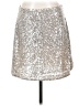 Banana Republic 100% Polyester Metallic Silver Formal Skirt Size 4 - photo 1