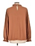 Mod Boutique 100% Polyester Brown Long Sleeve Blouse Size L (estimated) - photo 2
