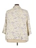 JM Collection Floral Ivory 3/4 Sleeve Button-Down Shirt Size 24 - photo 2