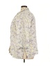 JM Collection Floral Ivory 3/4 Sleeve Button-Down Shirt Size 24 - photo 5