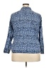 Talbots 100% Cotton Print Blue Long Sleeve Button-Down Shirt Size 18 Petite - photo 2