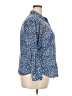 Talbots 100% Cotton Print Blue Long Sleeve Button-Down Shirt Size 18 Petite - photo 4