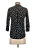 Maeve 100% Rayon Polka Dots Black 3/4 Sleeve Blouse Size XS - photo 2