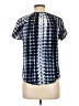 Angashion 100% Viscose Blue Short Sleeve Blouse Size L - photo 2