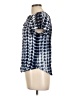 Angashion 100% Viscose Blue Short Sleeve Blouse Size L - photo 5