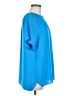 Jade 100% Polyester Blue Short Sleeve Blouse Size M - photo 4