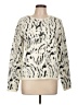 Greige Animal Print Ivory Pullover Sweater Size L - photo 1