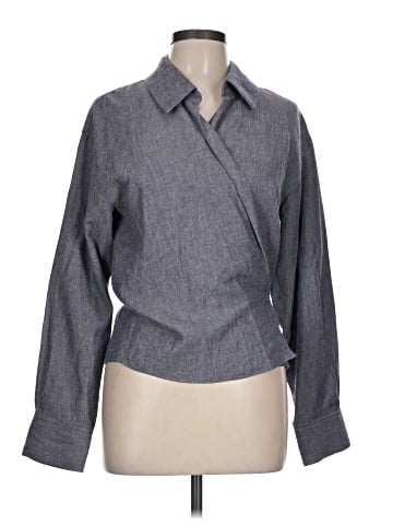 Vince. 3/4 Sleeve Button-Down Shirt (view 1)