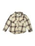 Old Navy 100% Cotton Plaid Tan Long Sleeve Button-Down Shirt Size 3T - photo 1