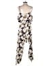 Bucketlist 100% Polyester Animal Print Ivory Jumpsuit Size L - photo 2