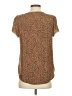 Angashion 100% Polyester Brown Short Sleeve Blouse Size S - photo 2
