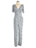Old Navy 100% Rayon Hearts Blue Jumpsuit Size M - photo 1