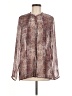 BCBGeneration 100% Polyester Paisley Burgundy Long Sleeve Blouse Size M - photo 1