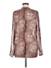 BCBGeneration 100% Polyester Paisley Burgundy Long Sleeve Blouse Size M - photo 2